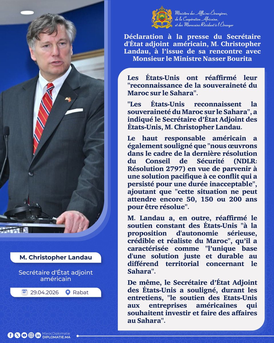 Maroc Diplomatie 🇲🇦 tweet media