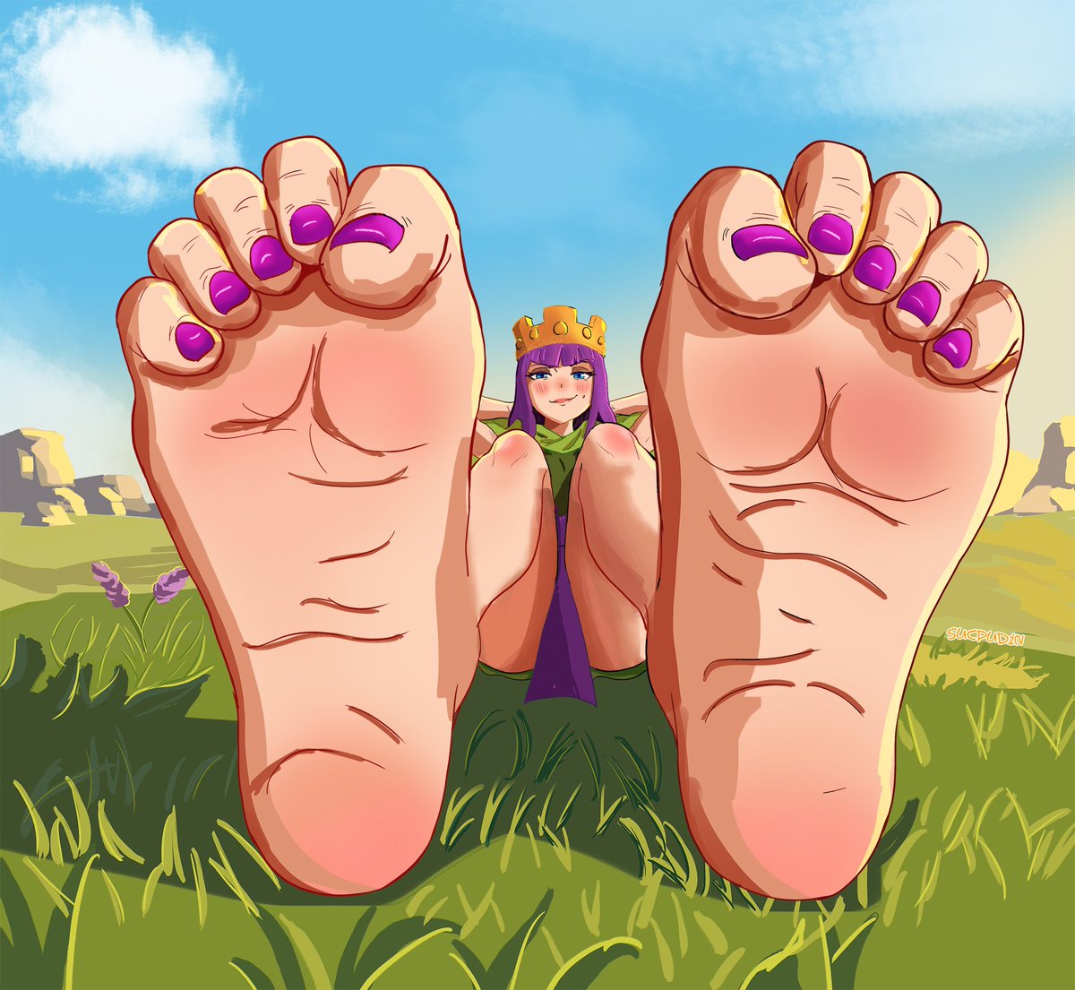 sucpudin's tweet image. #clashofclans #clashroyale #archerqueen