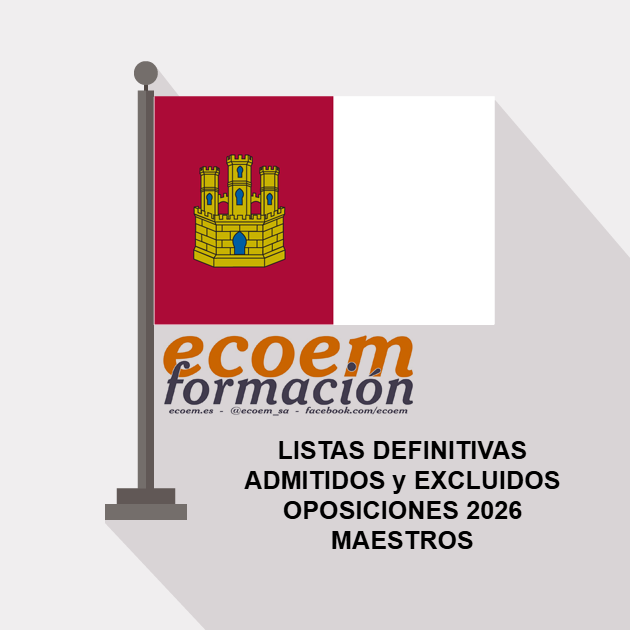 Listas definitivas de #admitidos y #excluidos en las #oposiciones2026 al cuerpo de #maestros en #CastillaLaMancha f.mtr.cool/plppvvsvkh