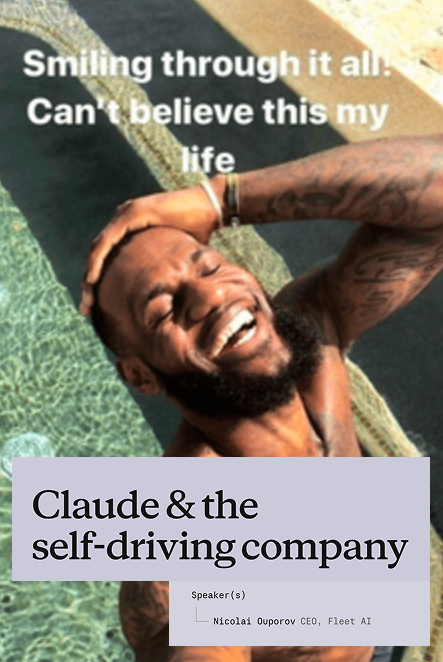 excited to announce that I will be giving a spotlight talk at the Claude Code conference! 

tune in to learn about how to build self-driving companies with AI (and a sneak peak at some the work we've been doing over at <a href="/fleet_ai/">fleet</a>)
