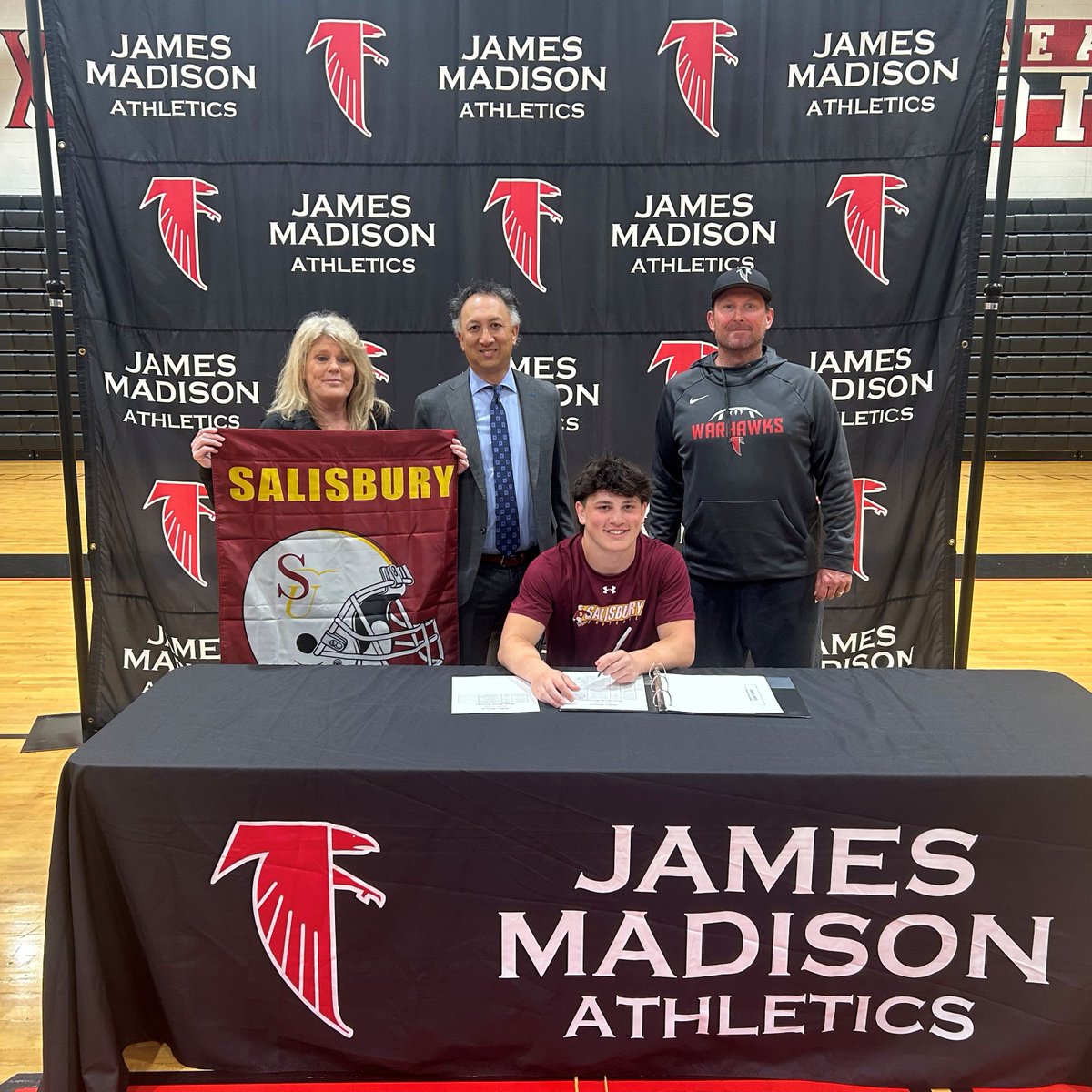 JMHSAthletics's tweet photo. Congratulations Luke!  He will be continuing his Football career at Salisbury University next year! https://t.co/zn0oIMgkpq