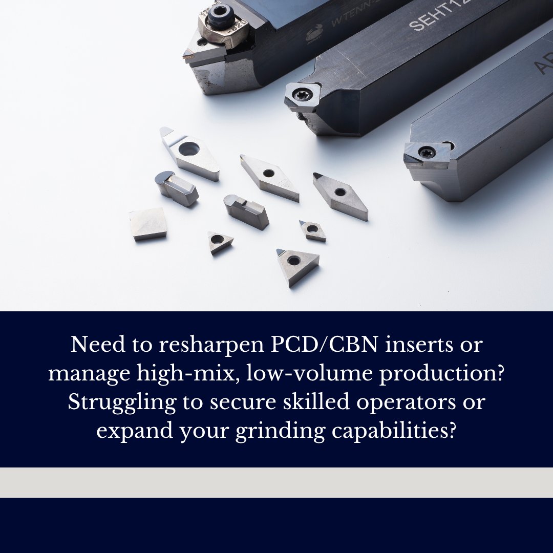 WaidaAmerica's tweet photo. Simplifying PCD/CBN grinding with DCG-G1.
Automatic programming, smart centering, and built-in cleaning help reduce setup time and operator dependency while improving grinding efficiency.

#waida #insert #pcd #cbn https://t.co/Vx7mmetacl