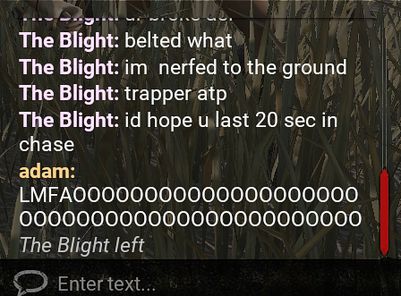 Cycloneetv's tweet photo. Only in DBD can you win and still be upset :/ my 2 teammates (zarina/feng) dc'd at 4 gens btw and me and meg got down to 1, he was not happy that he got slightly belted in chase xD https://t.co/F4E2sGAI23