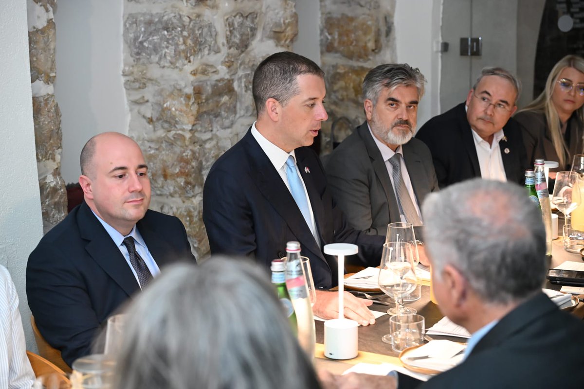 markodjuric's tweet image. The launch of the Serbia–Israel Chamber of Commerce adds a new dimension to our bilateral relations, while reinforcing #Serbia’s visibility and presence in #Israel.

This momentum should be wisely translated into as many concrete opportunities as possible for our peoples, and I
