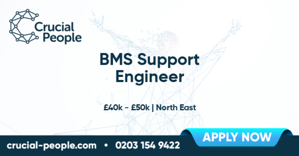 CrucialJobs's tweet image. The change you need?! BMS Support Engineer, £40k - £50k - #NorthEast. paiger.link/1326798599
