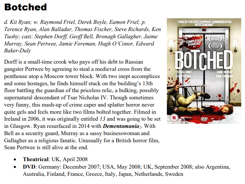 BritHorrorRev's tweet photo. Film of the Day: Botched https://t.co/Ksb4kyRH0q