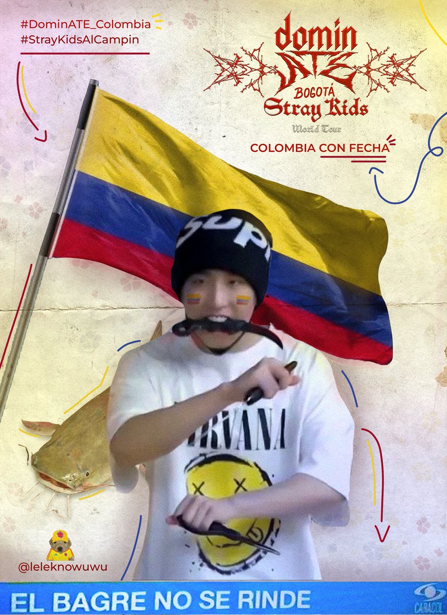 EL BAGRE NO SE RINDEEEEE 

#SKZEnColombia