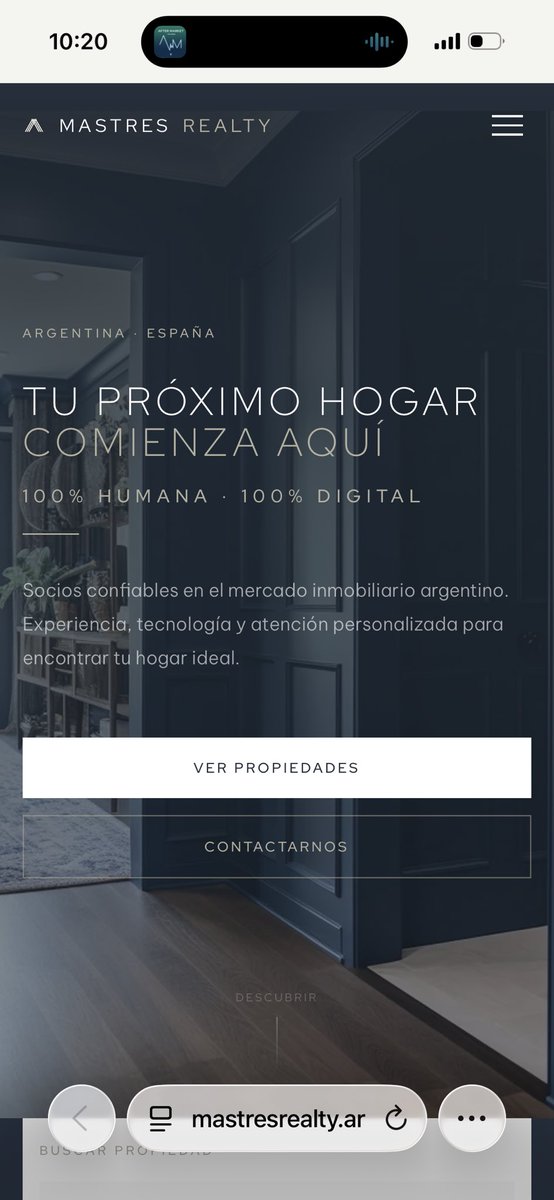SebaFco's tweet photo. Tanto hablo @arielsbdar de @claudeai que en 2 días rearme la web de Mastres Realty. Y se vienen muchas más cositas!! https://t.co/qoHFQoaK7z