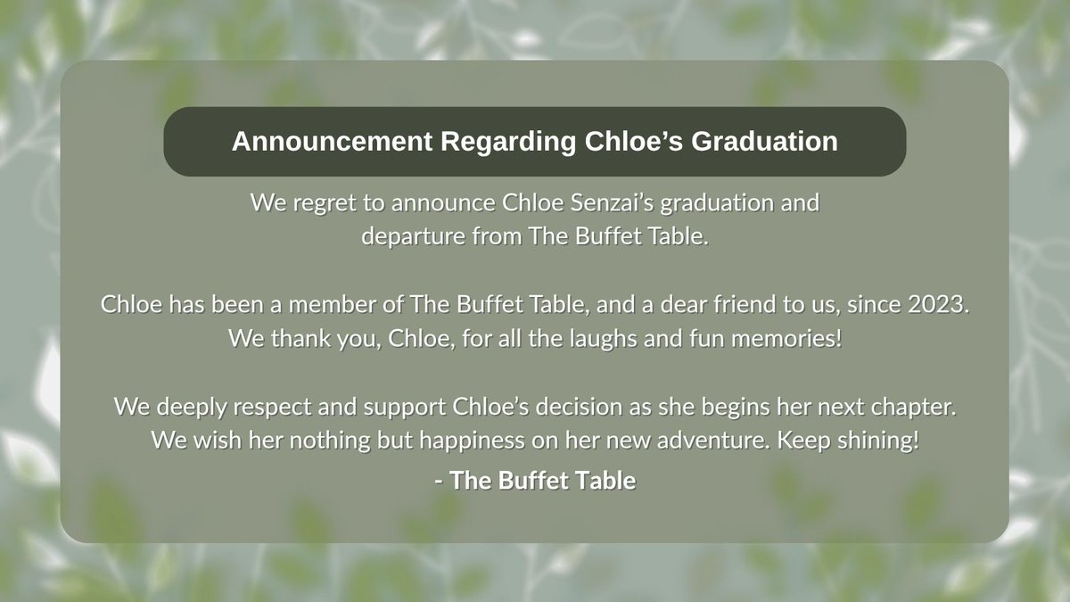 The Buffet Table | Vtuber Group tweet media