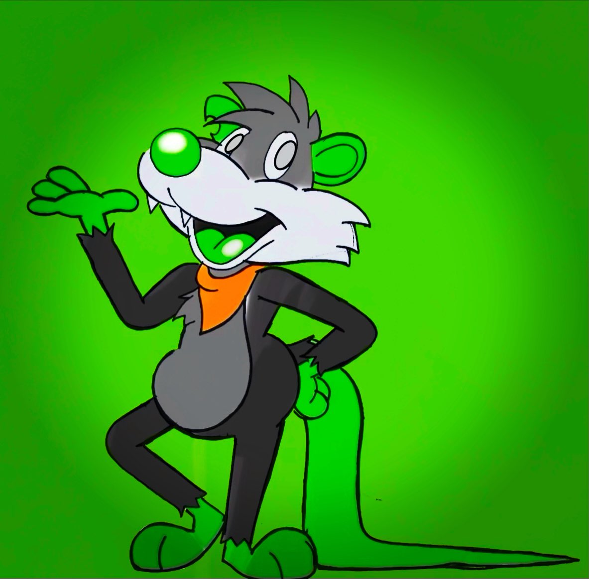 Wolfie_Toon's tweet image. A little fanart of Reggie for @deadpossumco 

I hope you love the fanart 💚🩶

#anthro #anthroart #anthropomorphic #fanart #furryart #furry