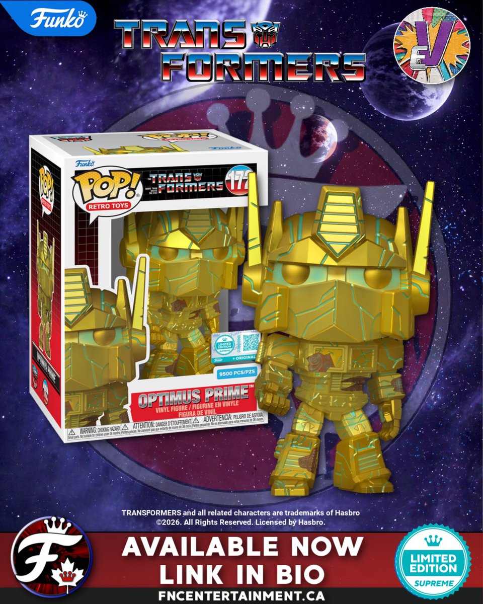 fncfandoms's tweet image. Available Now on WhatNot with Evend

Funko Pop! Retro Toys: Transformers - Optimus Prime (LE 9,500) (Funko Supreme Edition)

whatnot.pxf.io/NG6kVb

#funko #funkocanada #ad #transformers