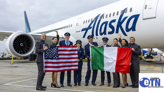 eTurboNews's tweet image. eTN:  Alaska Airlines Opens Rome Route, Linking Hawaii and Alaska to Europe: Alaska Airlines launches its first European flight from Seattle to Rome, improving connectivity for… dlvr.it/TSHpfF | breaking news | #AlaskaAirlines #Rome #TravelNews #Aviation #DirectFlights