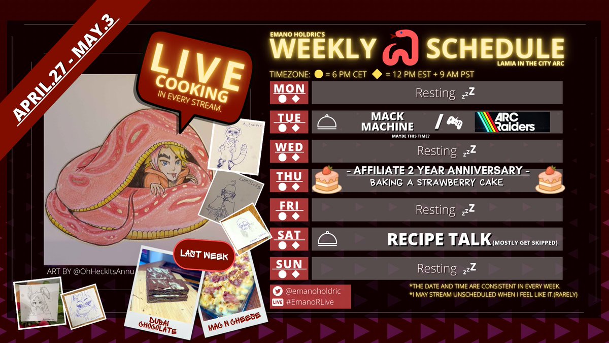 Emano Holdric 🐍🇸🇪 Lamia Chef Vtuber tweet media
