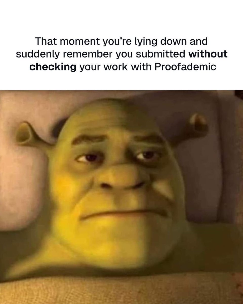proofademic's tweet image. That moment you realize you submitted without checking, and now it’s too late.

Proofademic.AI makes sure you never miss that step again.
Use  every time.

#ProofademicAI #AIWriting #StudentLife #WritingWorkflow