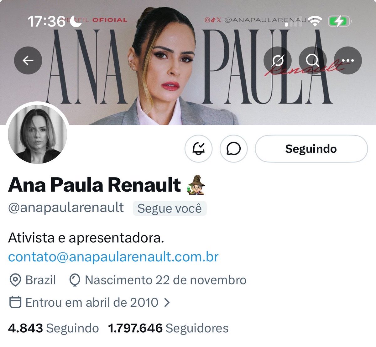 Ana Paula Renault News tweet media