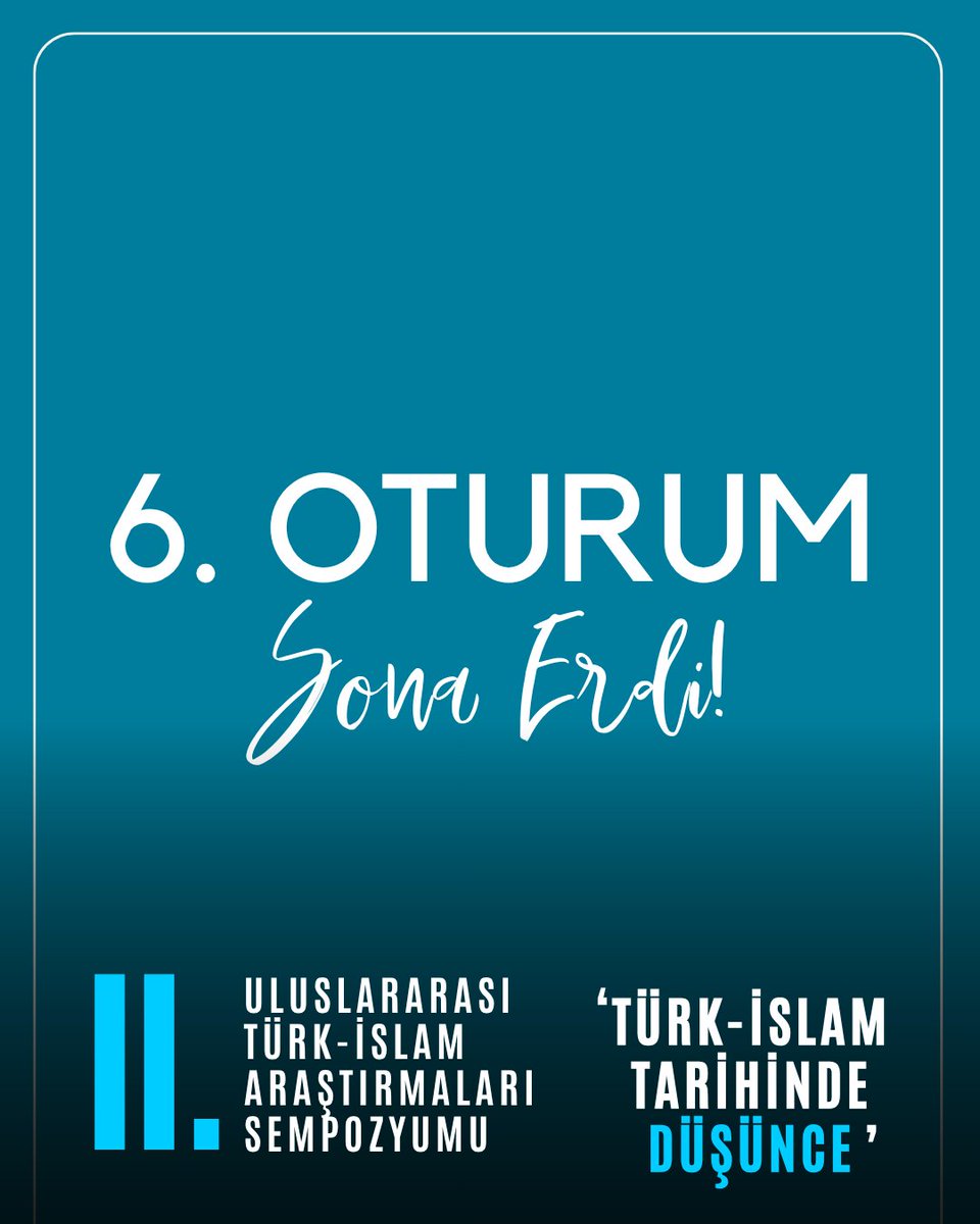 ilsam_tr's tweet photo. 6. oturumumuzu, kıymetli hocalarımızın değerli sunumlarıyla tamamladık.
Alanlarına sundukları katkılar ve paylaştıkları ilmî perspektifler için kendilerine teşekkür ederiz. #ilsamsempozyum2026 https://t.co/AoUwy3YxTN