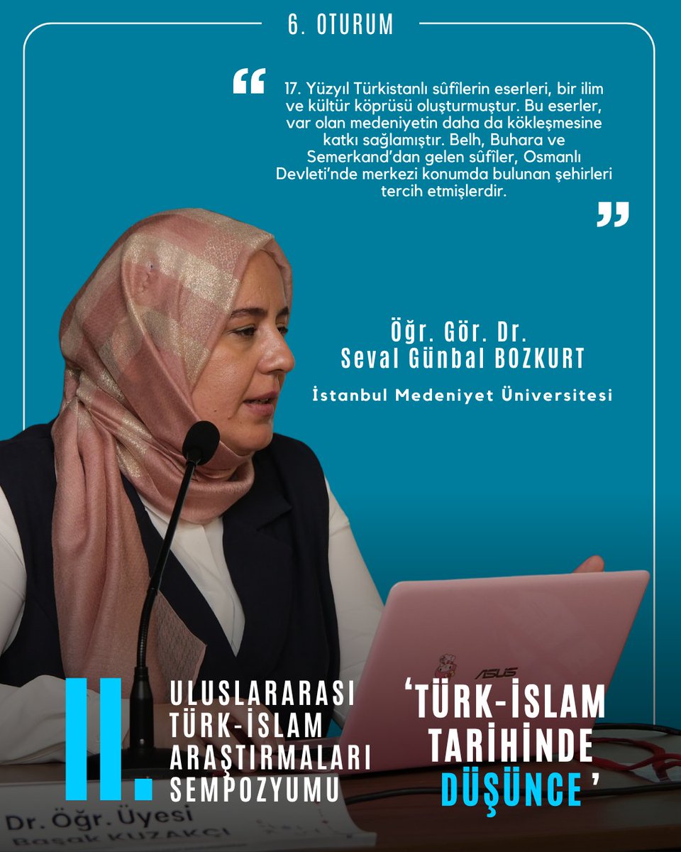 ilsam_tr's tweet photo. 6. oturumumuzu, kıymetli hocalarımızın değerli sunumlarıyla tamamladık.
Alanlarına sundukları katkılar ve paylaştıkları ilmî perspektifler için kendilerine teşekkür ederiz. #ilsamsempozyum2026 https://t.co/AoUwy3YxTN