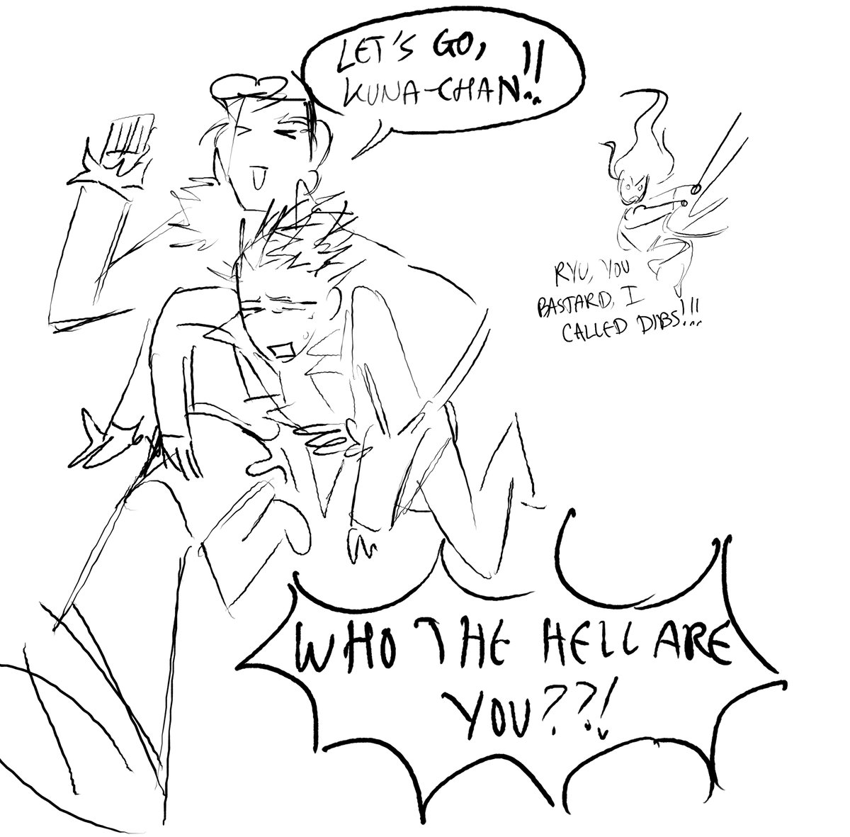 [JJK SWAP AU] the weird 3rd years from the other school that seem to really want to kidnap Sukuna for... crepes?