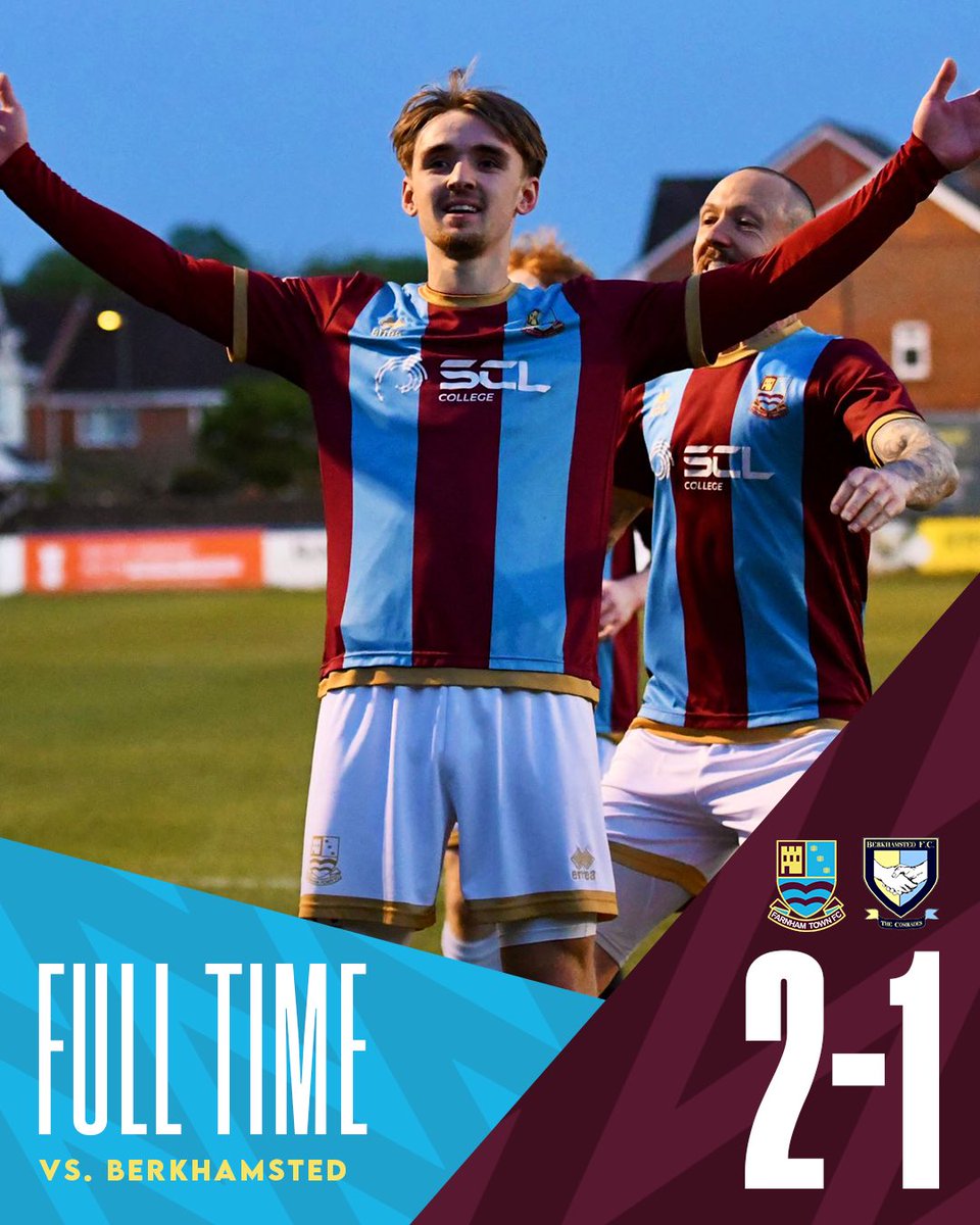 ⏱️ FT | <a href="/FarnhamTownFC/">Farnham Town FC</a> 2-1 <a href="/BerkoFC/">Berkhamsted FC</a> 

INTO THE PLAYOFF FINAL!🏆

🏆 <a href="/SouthernLeague1/">The Pitching In Southern Football League</a> | #UpTheTown