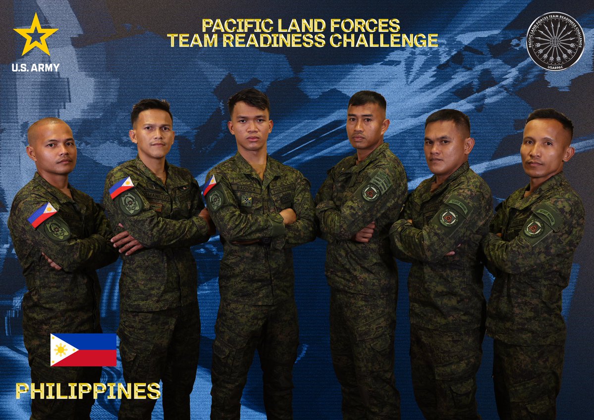 USARPAC's tweet image. Check out the teams for the PLFTRC, and join us in wishing luck to all the competitors. For more info on the comp, read the full story here: usarpac.army.mil/Our-Story/Our-…

#FreeAndOpenIndoPacific #StrongerTogether