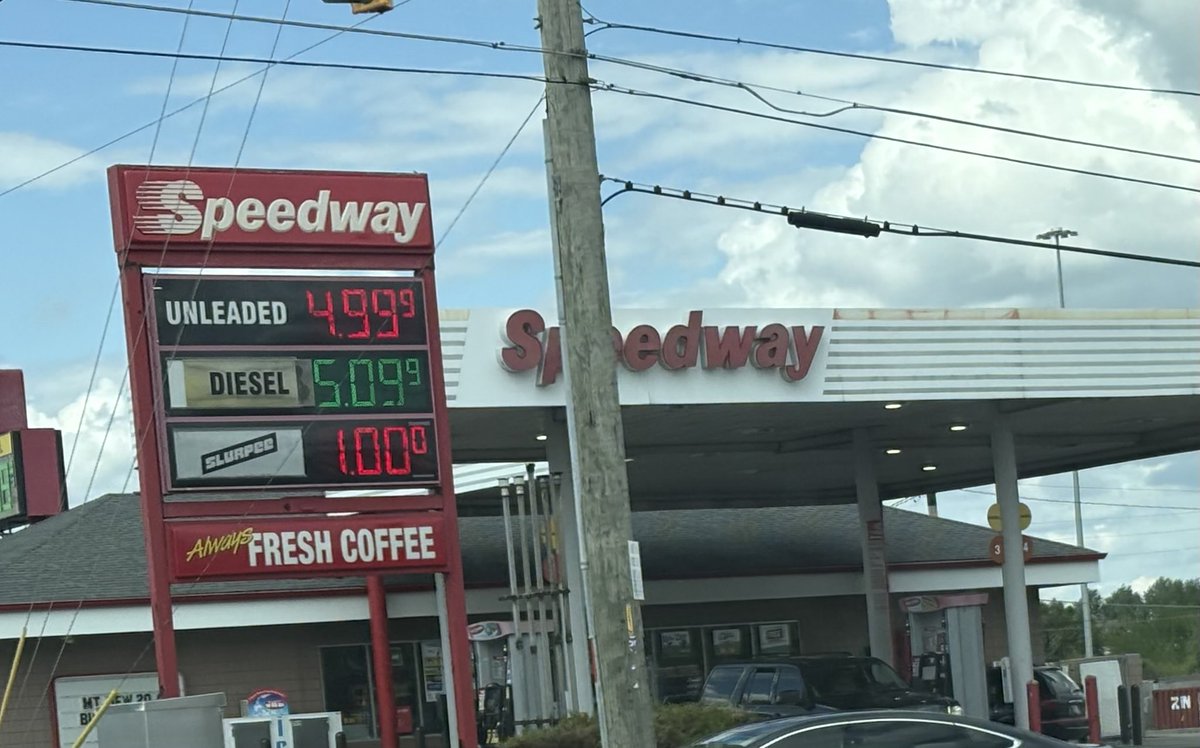mchappell51's tweet image. I guess we’re going to find out how high is up. Filled the tank 2 days ago for $4.14.