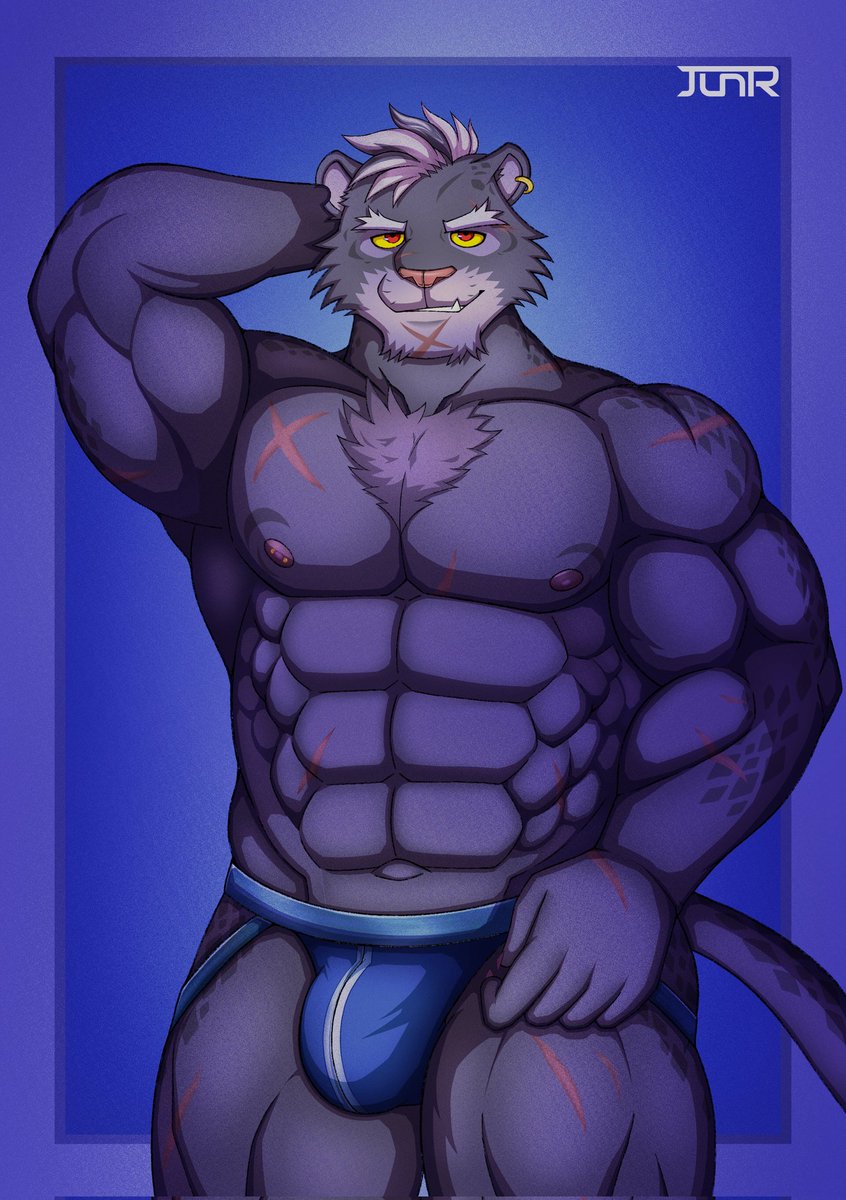 JunRoiOKAMI's tweet photo. Pino 😩 
#anotherofeidos #furrymuscles #ibispaint #furryart https://t.co/CUSvhvX6wg