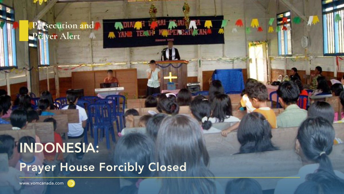 VOMC's tweet image. For the second time in 2 years, the Tesalonika Christians Oikumene congregation in Teluknaga, Tangerang Regency, has encountered community opposition during Easter celebrations at their prayer house.
Photo: VOMC
#Indonesia #Pray #Christian #PersecutedChurch