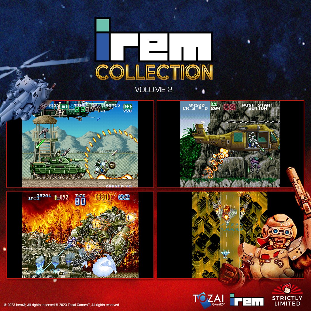PixelPowerLine's tweet image. Irem Collection Vol. 2 for PS5 is now in stock at Strictly Limited Games 🎉 GunForce (Arcade + SNES), GunForce II and Air Duel in one awesome physical collection 💿🔥🕹️ I couldn’t pass up this release 🫠

#IremCollection #Arcade #Retro #GunForce #GunForceII #AirDuel #PS5