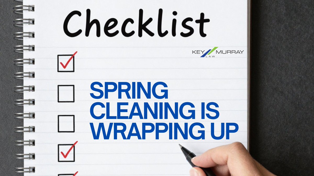 KeyMurrayLaw's tweet photo. Spring cleaning is almost done 🌷

If there’s something you meant to take care of but didn’t—there’s still time.

A little now = peace of mind later ✔️ https://t.co/O1qmo4TD6c