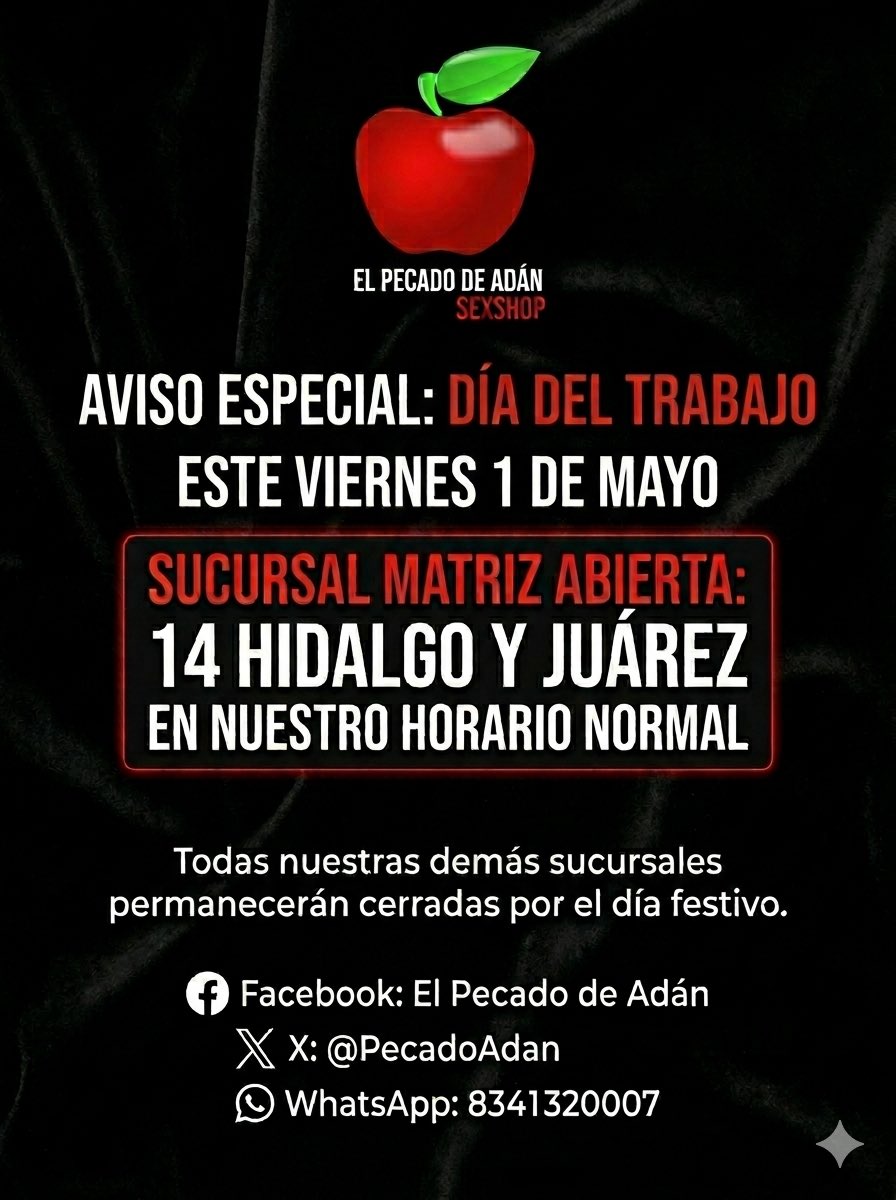 El Pecado de Adan Sexshop tweet media