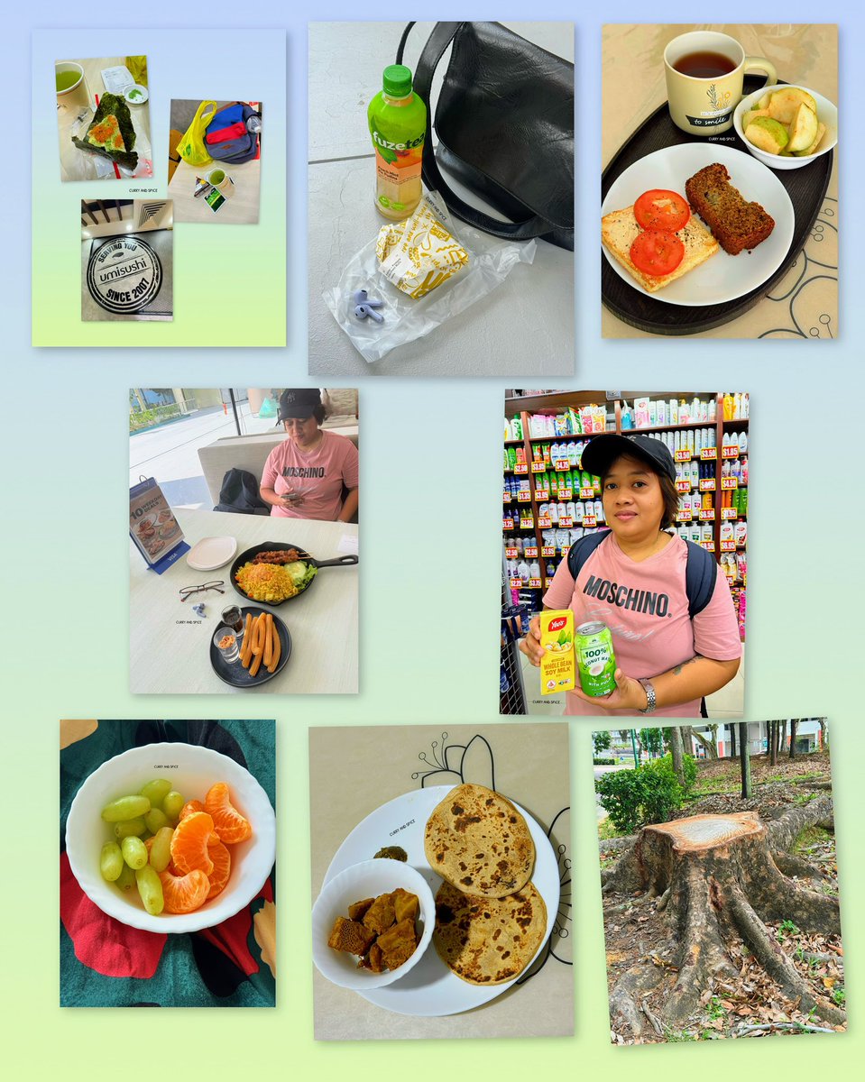 Somasray's tweet image. Liked Onigiri at Umisushi, avoid raw fish stuffs! Grilled Cheese Pineapple muffin at supersub was ￼👌! At Streats yesterday, I liked churros, Fillipino had pineapple fried rice &amp;amp; chicken! My drinks were chilled peach &amp;amp; mint tea from 7Eleven, real coconut juice from $ shop! #food