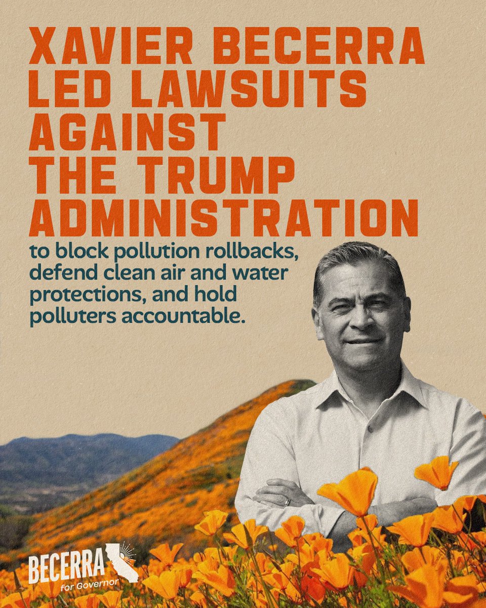 letat_lechat's tweet image. I support @XavierBecerra to be the next governor of California.

He's the only candidate with the full scope of experience and success in leading a great state on the issues of our time, including #ClimateChange.