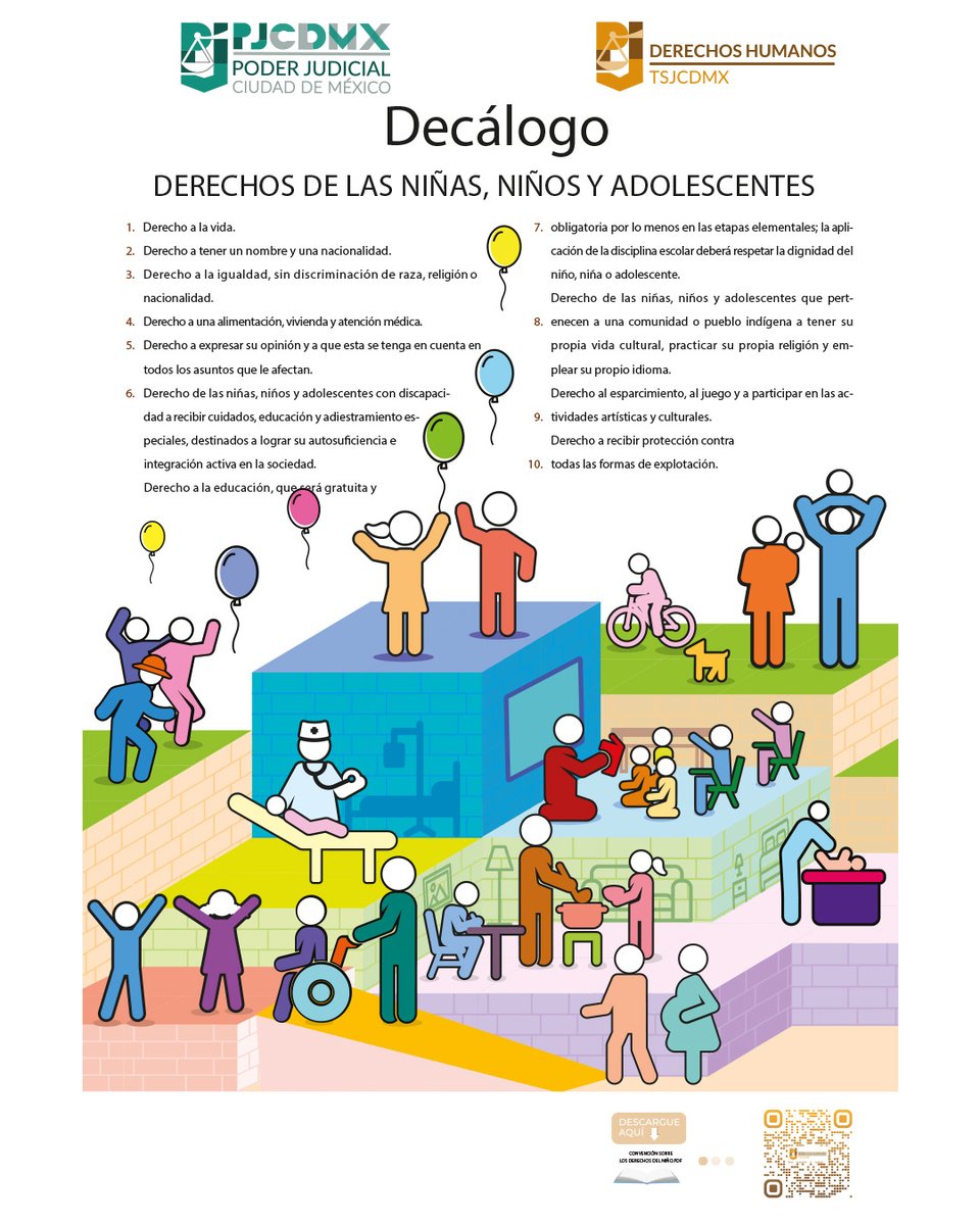 PJCDMX's tweet photo. ⚖️ Conocer los derechos de niñas, niños y adolescentes es proteger su bienestar. Descarga el Decálogo de Derechos de las #NNyA del #PJCDMX y compártelo para fortalecer la #CulturaJurídica
👉 Descárgalo aquí:
https://t.co/LZMUkCqn37
#DDHH #CDMX https://t.co/fn2YhvKSV0