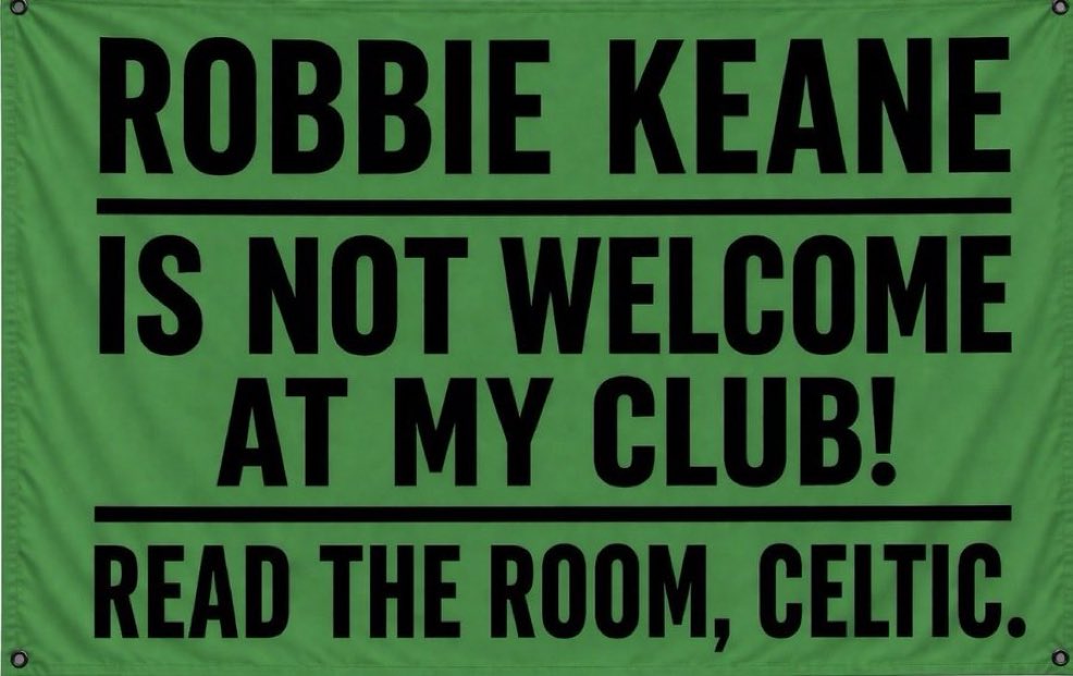 SaynotoRobbieKeaneatCeltic tweet media