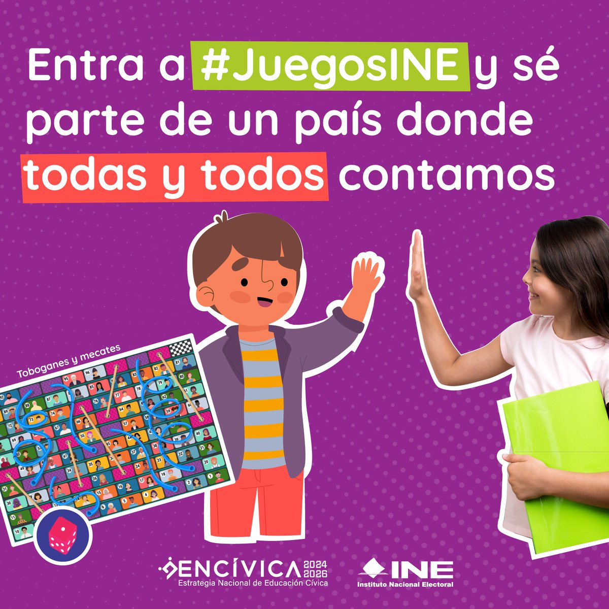 Juega y aprende cómo hacer del mundo un mejor lugar.
📲 ¡Visita hoy Juegos INE!!
🔗 juegos.ine.mx
#JuegosINE #ENCÍVICA