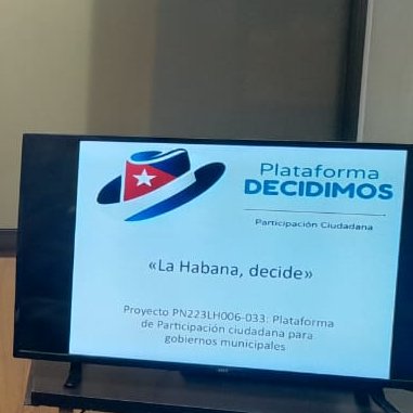 infocaphabana's tweet image. Por la #TransformaciónDigital, la "Plataforma Decidimos" para la Participación Ciudadana para los gobiernos municipales, fue aprobada en el Consejo de Gobierno Provincial en #LaHabanaViveEnMí, e inicia fase de prueba piloto, integrada al Portal del Ciudadano
#InfoCAPHabana