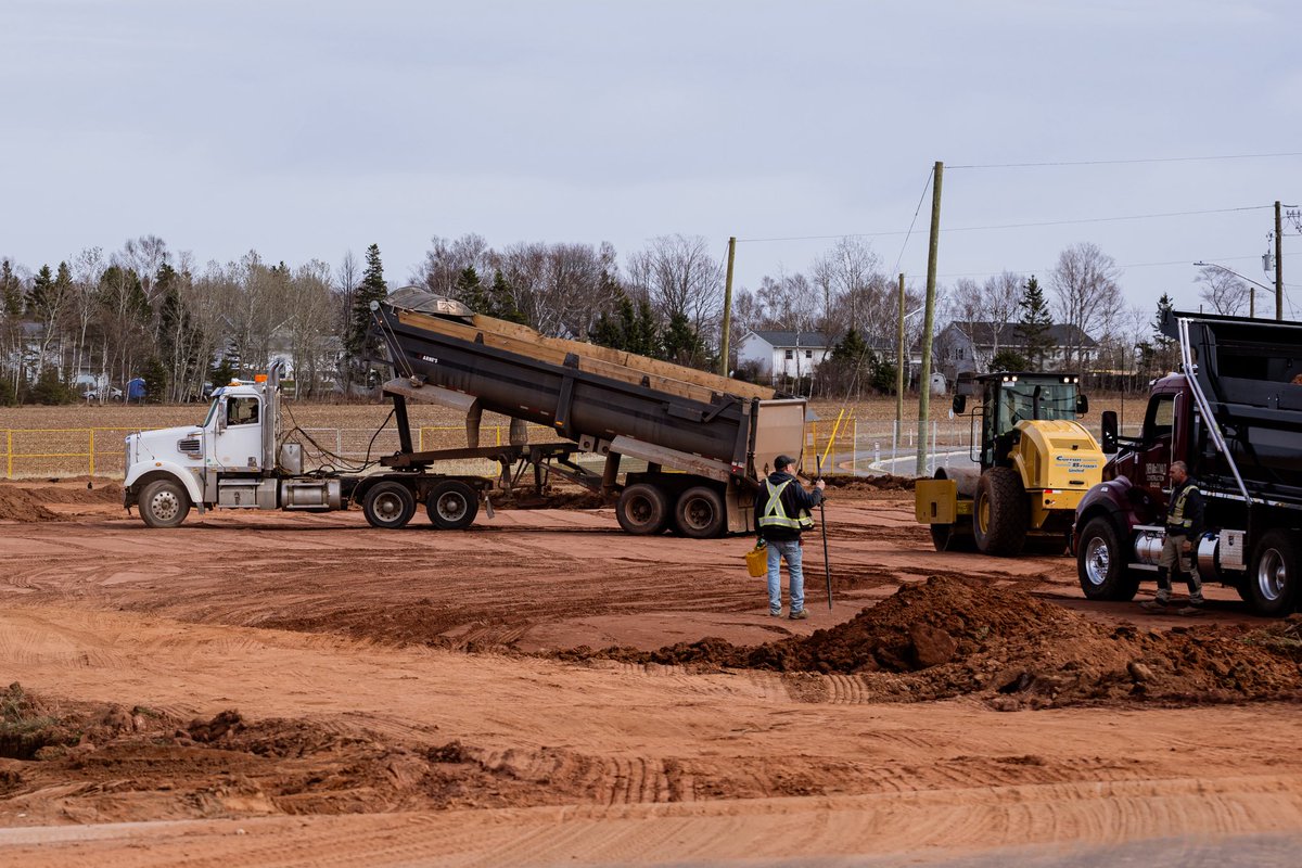 summersidePEI's tweet photo. Ground has officially been broken for our new Fire Hall! 👷🚧

The new home of the @SummersideFire’s Station 1, which will be located at the corner of MacEwen Road and Cairn’s Boulevard.

#Summerside | #SummersideFire https://t.co/3rC7rqsedi
