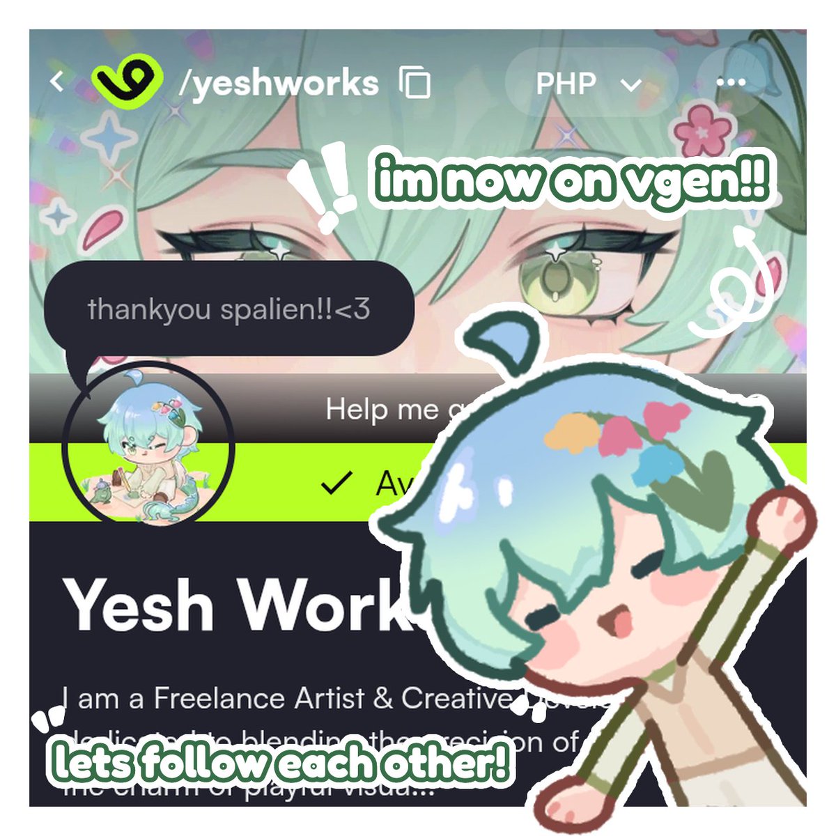 ☘️ yesh | open vgen tweet media