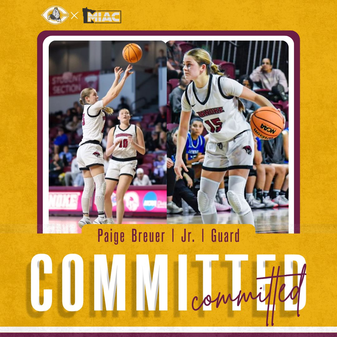 CobberWbb's tweet photo. Big time addition. Even better person.
Welcome Paige Breuer to Cobber WBB!
🌽💛#RollCobbs https://t.co/quXVRExEAE