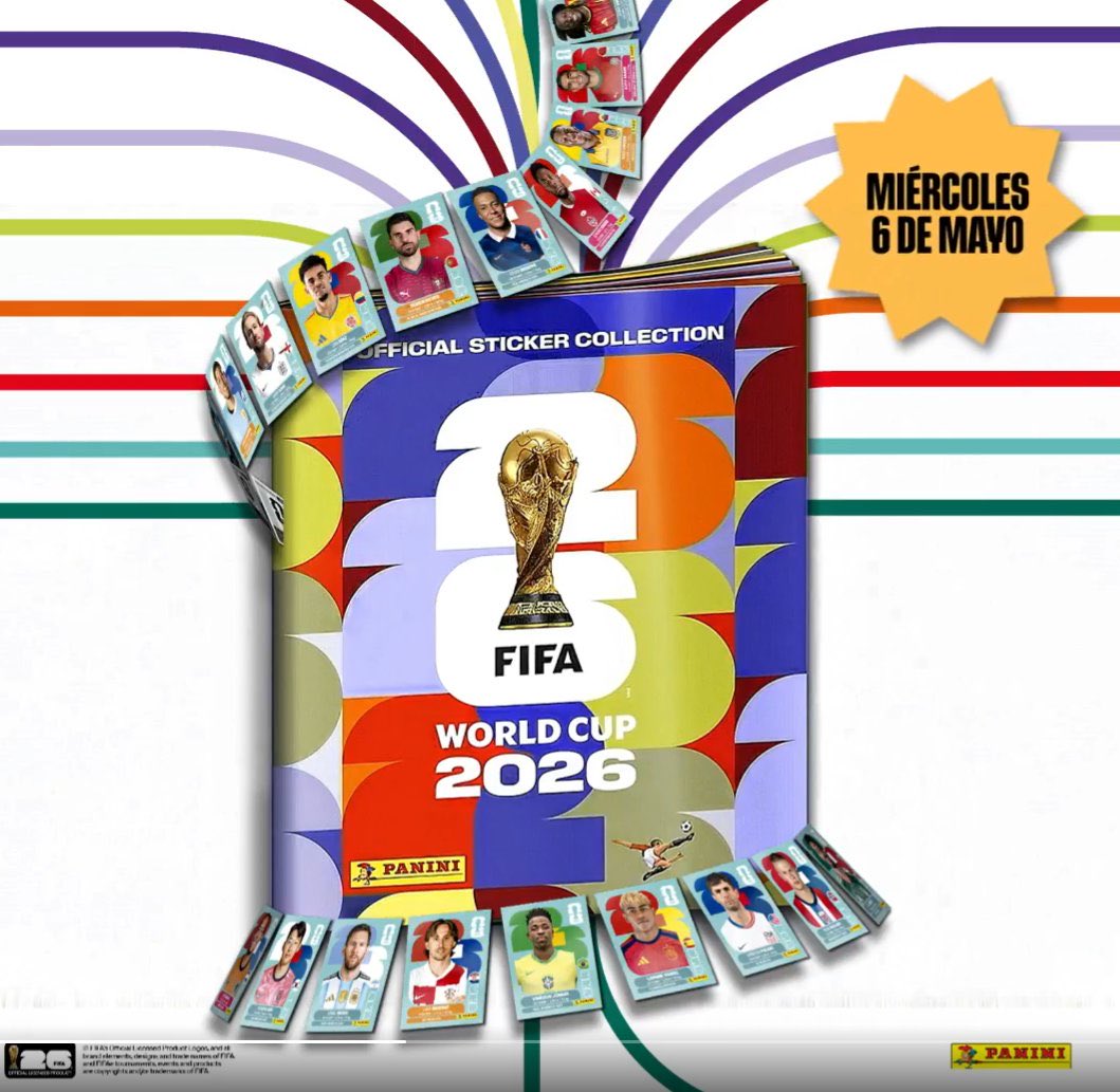 RealTimeRating's tweet image. El miércoles 6 de mayo, el diario Olé va a traer GRATIS el álbum oficial de la Copa Mundial FIFA 2026 + un sobre de figuritas.