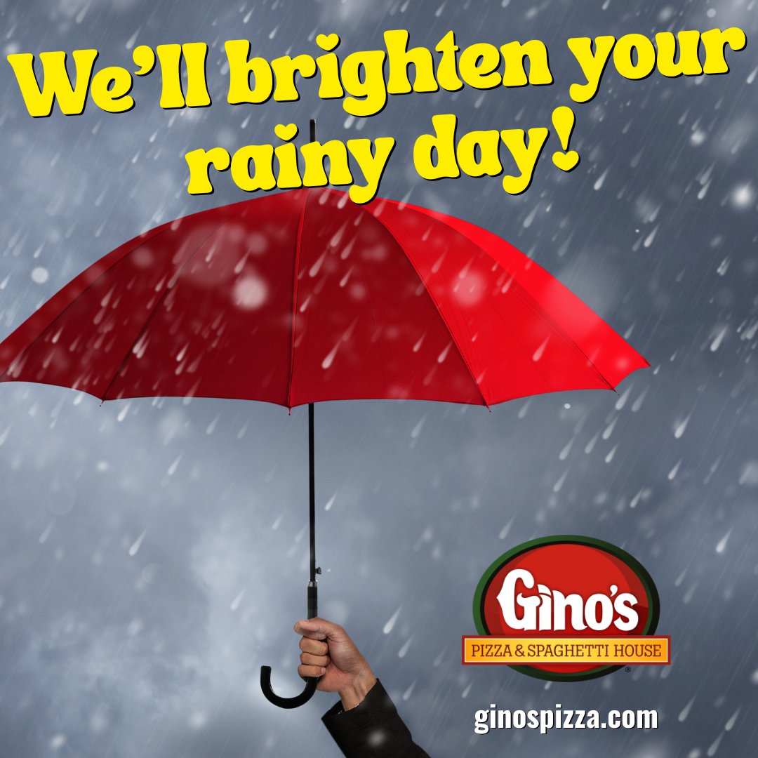 GinosPizzaWV's tweet image. ☔ We do need this rain! Let us make #dinnertime dry, easy, and delicious! 🍕🍝🥗
📲 ginospizza.com

📍 Offers valid only at participating locations: ginospizza.com/locations
🚗 Not all Gino’s offer delivery.
#DealsforDays #homestyle #GinosPizzaWV #rainydays #pizza