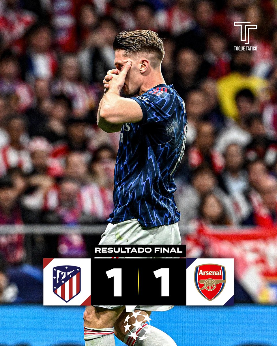 Tudo empatado no Metropolitano! 👀

Atlético Madrid e Arsenal empataram a uma bola no Metropolitano e deixam tudo em aberto para o jogo no Emirates Stadium.

Ambos os golos da partida foram apontados de grande penalidade.