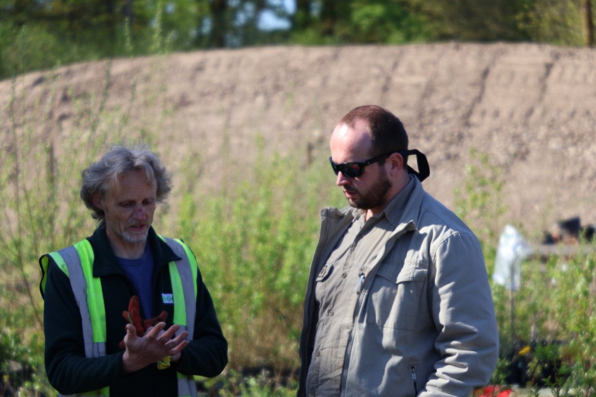 EadhaAspen's tweet photo. Great to host a visit from Duncan from @AlbaExplorers and show him around our nursery and our collections of rare native trees #aspen #montanewillow. We wish them well in their exciting nursery development and woodland creation plans in Glen Prosen! https://t.co/3JisHmxUqu