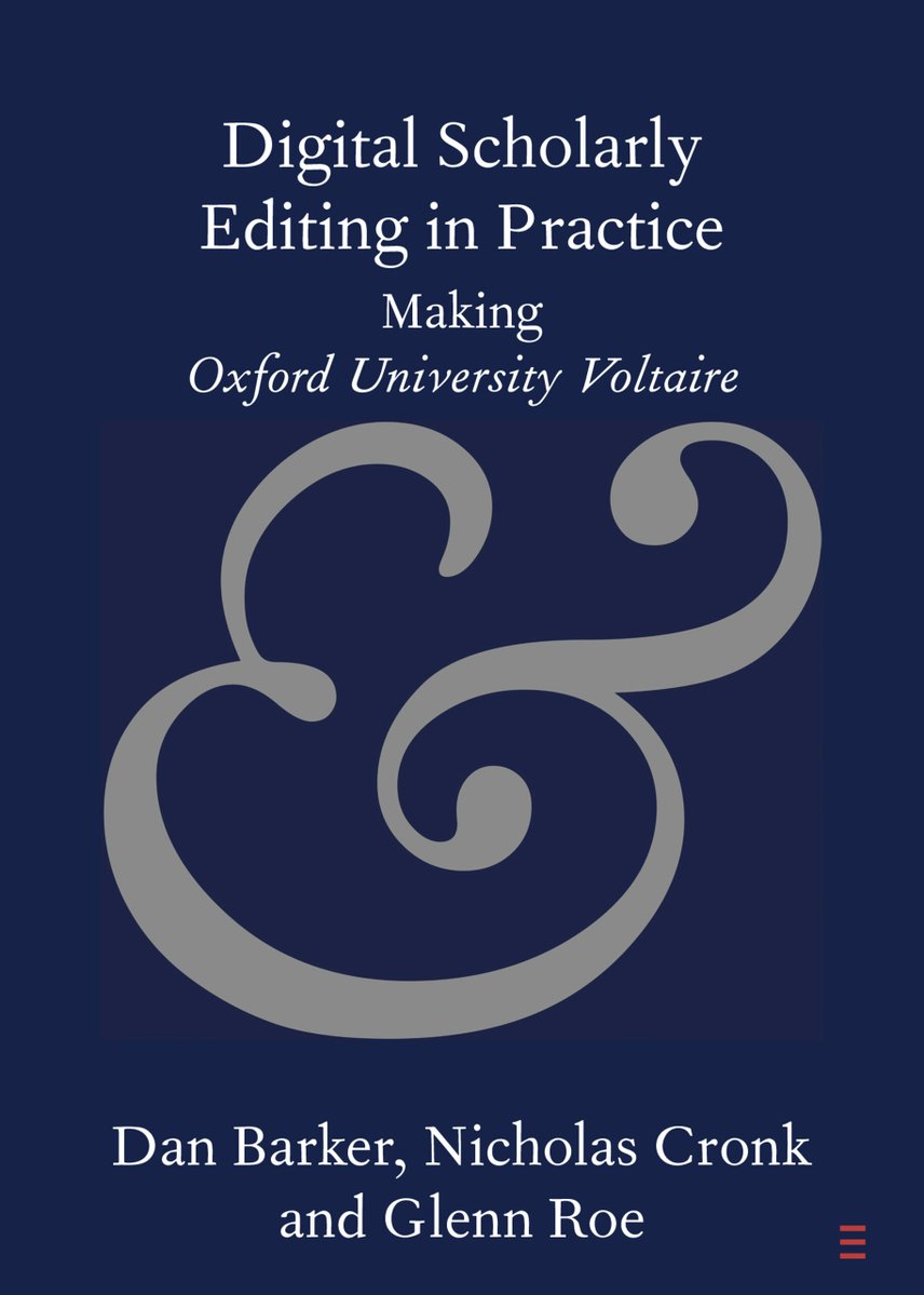 CUP_LitPerform's tweet image. New Cambridge Element, Digital Scholarly Editing in Practice, by Dan Barker, Nicholas Cronk and Glenn Roe, out now! Read for free for the next 2 weeks at
cup.org/423a8O4
#cambridgeelements #literature