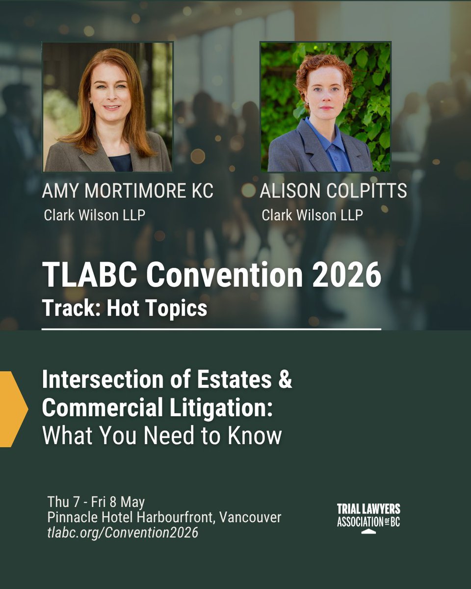 tla_bc's tweet photo. A number of issues can arise when a deceased dies holding shares in a company. Join Amy Mortimore KC and Alison Colpitts for a session on the crossover between estate and commercial litigation. https://t.co/bDSl8AHx3G https://t.co/jYDtlhXdnt