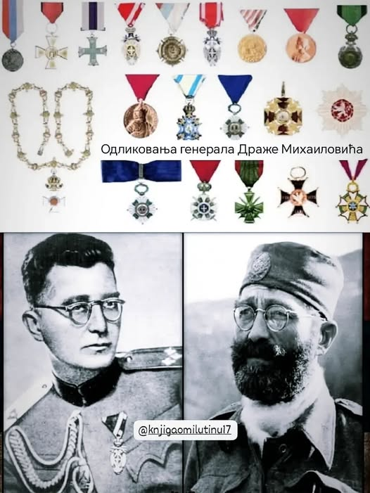 Duki07202's tweet photo. Генерал Дража Михаиловић је добио 19 одличја, и то:
1. Сребрна медаља за храброст, 1913. године,
2. Споменица за Српско-турски рат, 1912/1913.
3. Споменица за Српско-бугарски рат, 1913.
4. Златна медаља за храброст, 1915.
5. Енглески војни крст, 1917.
6. Бели орао са мачевима https://t.co/TZShK9dgno