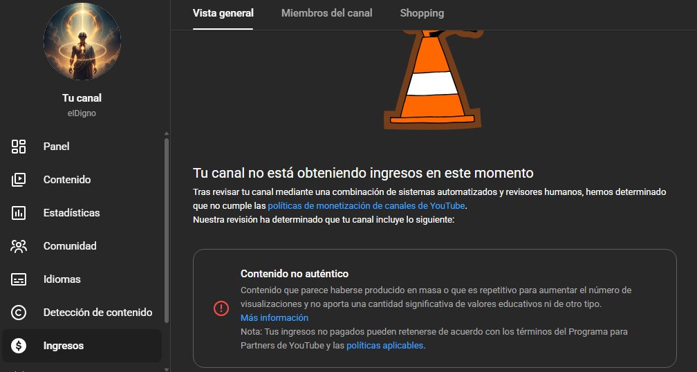 dev_ip98's tweet photo. @TeamYouTube Desmonetizaron mi canal (https://t.co/AZ4dvCjvSi) por "contenido inauténtico", pero su soporte me confirmó: "tus guiones e historias son únicos" (prueba 👇). NO uso plantillas. Escribo y edito horas; sin mi esfuerzo humano no hay video. Mis vistas caen 📉 Ayuda 🙏 https://t.co/MnhgB1Gglo