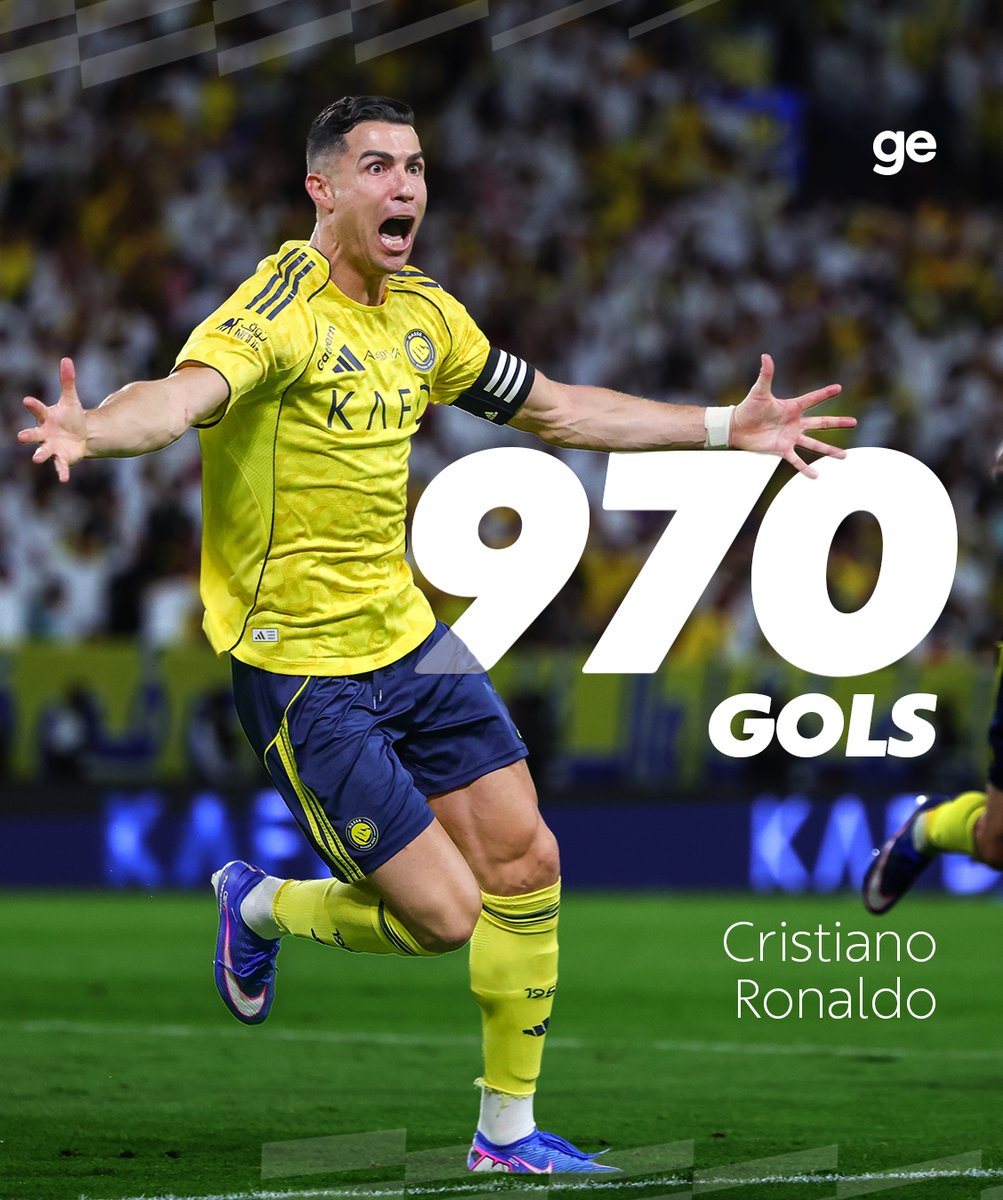 CADA VEZ MAIS PERTO! ⚽🤖

Cristiano Ronaldo abriu o placar na vitória do Al-Nassr por 2 a 0 em cima do Al-Ahli e atingiu a marca de 970 gols. Restam 30 para chegar aos 1000.

📷 Getty Images

#cristianoronaldo #alnassr #futebol #ge