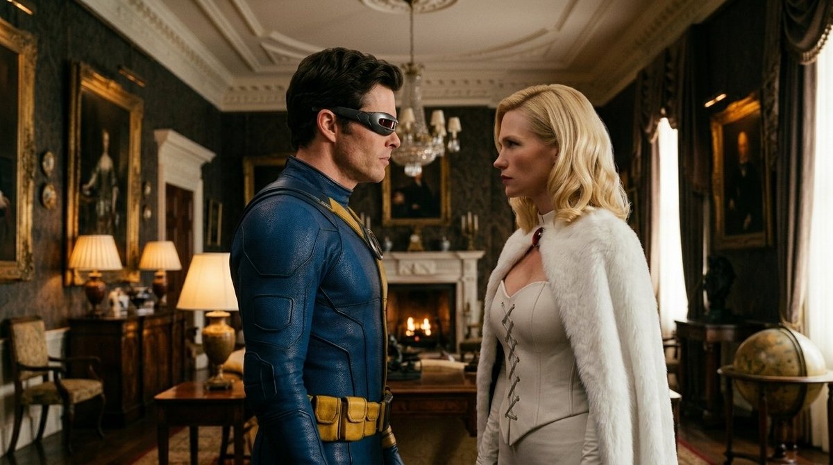 XMenReboot's tweet photo. This would have ate! 🔥

Another missed arc in Fox X-Men franchise. 
Would have been so interesting/fun to see, lol. And totally new dynamics

#Cyclops #EmmaFrost https://t.co/rckfIF7XxN