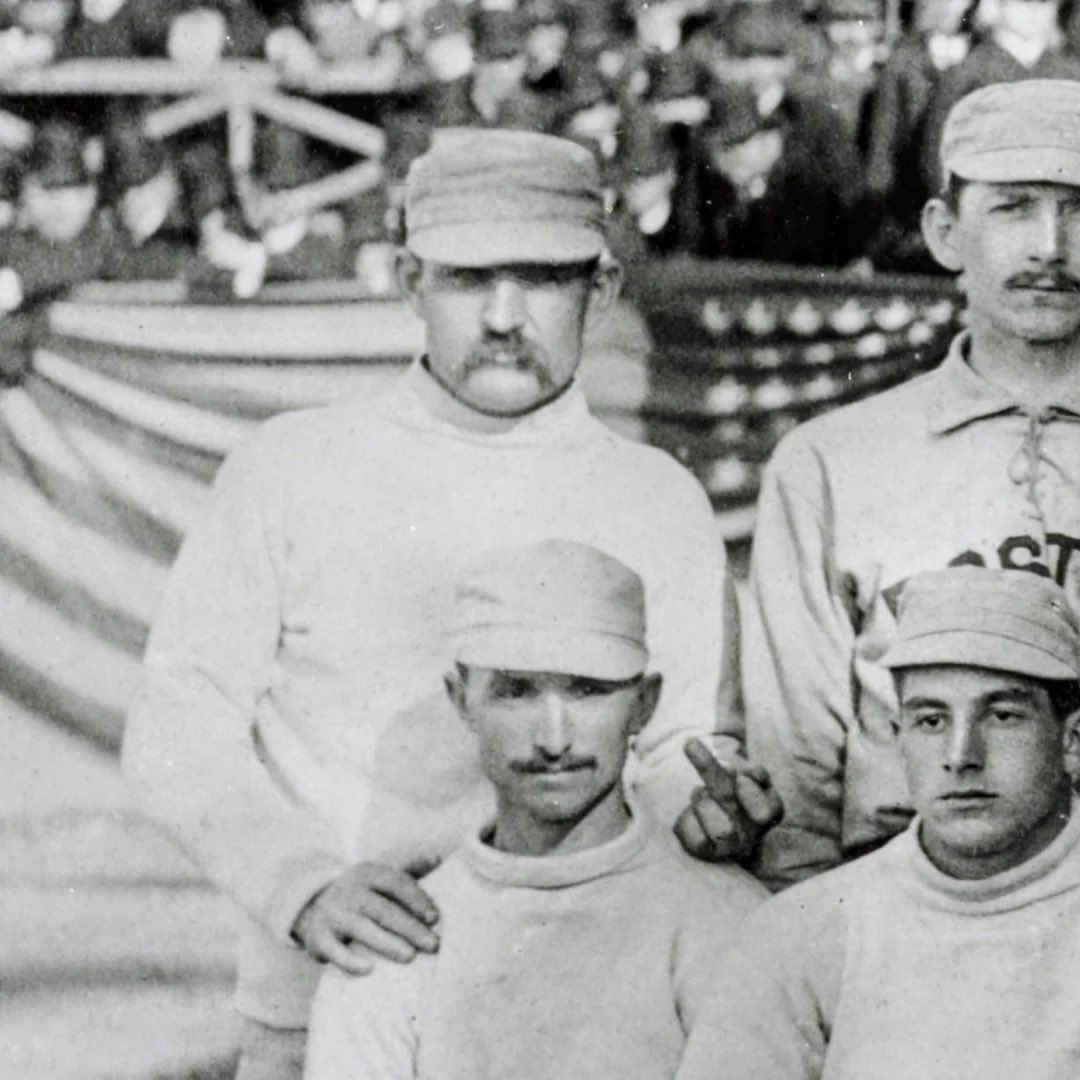 On this day in 1884, Old Hoss Radbourn gave the first ever photographed middle finger. Photograph by F.L. Howe